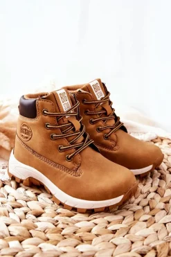 Clearance Big Star Shoes Dziecięce Buty Trekkingowe Big Star II374101 Camel