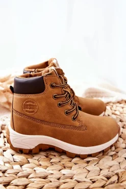 Clearance Big Star Shoes Dziecięce Buty Trekkingowe Big Star II374101 Camel