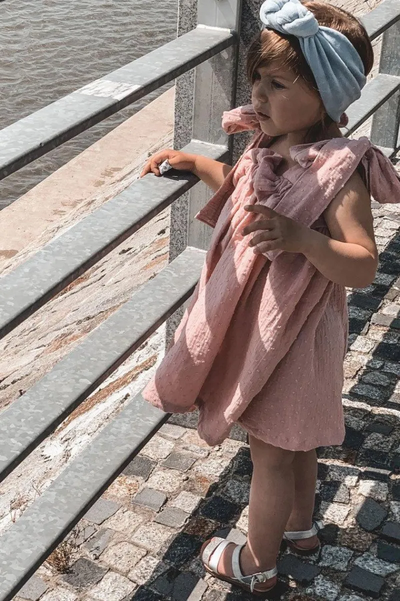 Boto Dziecięce Błyszczące Sandały Srebrne Natalie