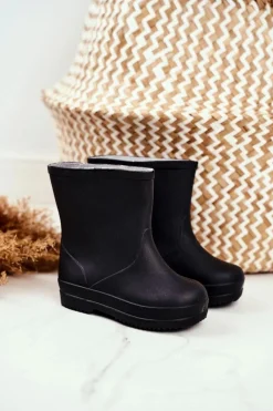 Chłopięce|Dziewczęce>Boto Dziecięce Gumowe Kalosze Czarne Klasyczne Lullaby