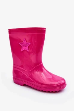 Clearance Boto Dziecięce Gumowe Kalosze Fuksja Malvi Różowy
