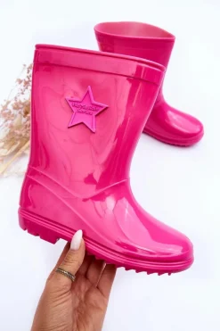 Clearance Boto Dziecięce Gumowe Kalosze Fuksja Malvi Różowy