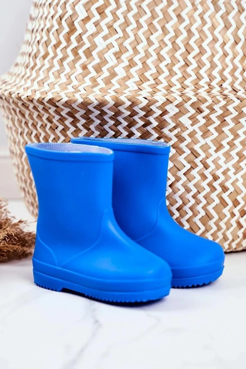 Online Boto Dziecięce Gumowe Kalosze Niebieskie Klasyczne Lullaby