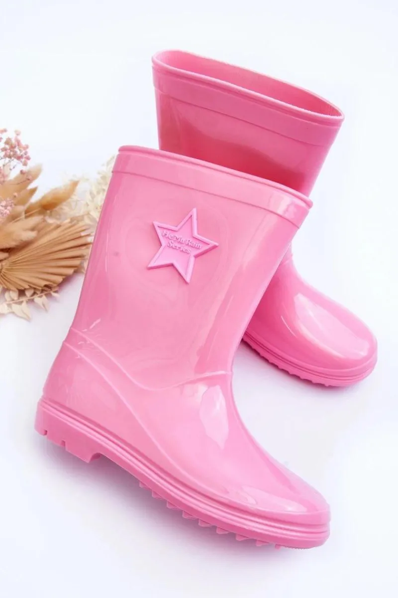 Dziewczęce>Boto Dziecięce Gumowe Kalosze Różowe Malvi Różowy