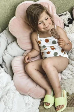 Best Dziecięce Gumowe Klapki Limonkowe Swimmer Dzieci Chłopięce|Dziewczęce