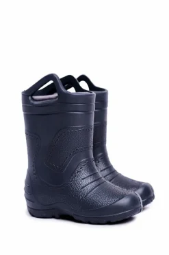 Hot Boto Dziecięce Kalosze Granatowe Wyjmowana Wkładka Stomilki