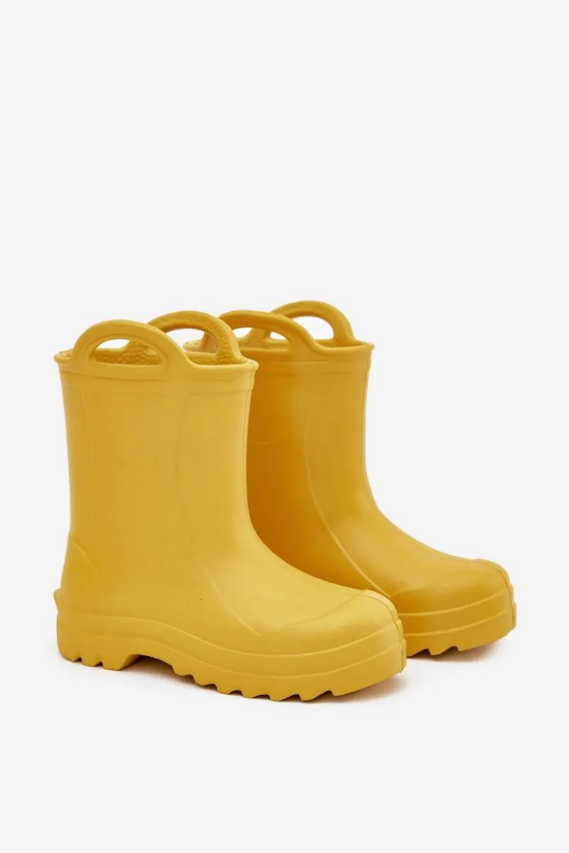 New Boto Dziecięce Kalosze LEMIGO DOGGY 735 Żólte Żółty