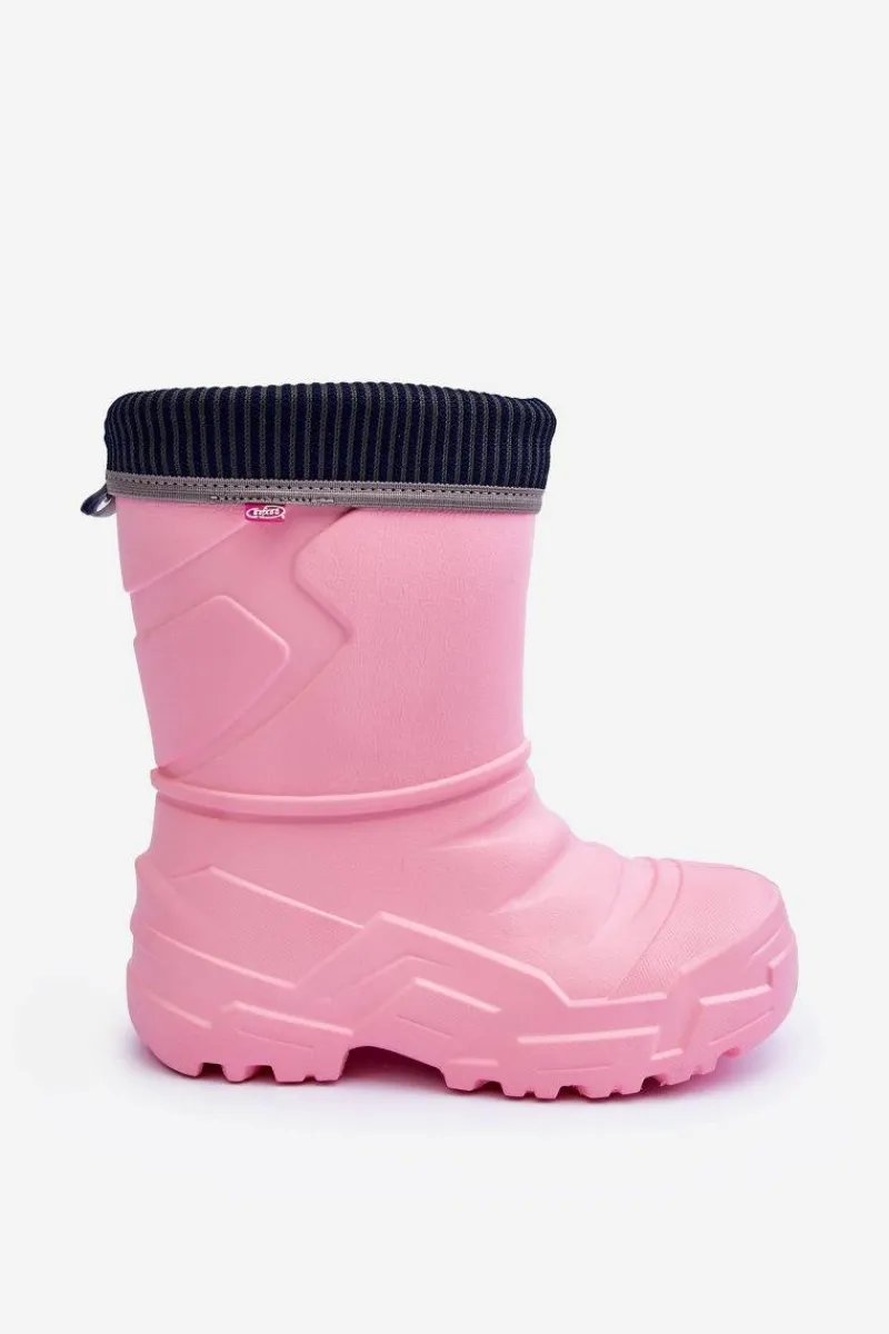 New Dziecięce Kalosze Ocieplane 162Y307 Różowe Dzieci Chłopięce|Dziewczęce