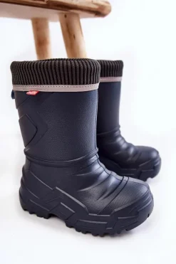 Chłopięce|Dziewczęce>BEFADO Dziecięce Kalosze Ocieplane 162X304 Granatowe