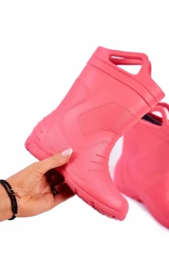 Sale Boto Dziecięce Kalosze Różowe Wyjmowana Wkładka Stomilki