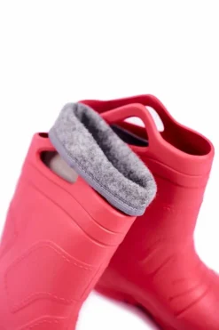 Sale Boto Dziecięce Kalosze Różowe Wyjmowana Wkładka Stomilki