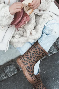 Best Boto Dziecięce Kalosze W Panterkę Brązowe Nanny