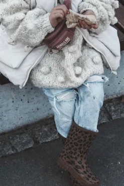 Best Boto Dziecięce Kalosze W Panterkę Brązowe Nanny