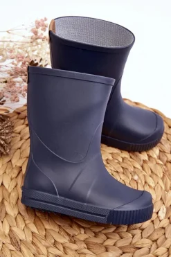 Sale Boto Dziecięce Kalosze Wave Gokids 979 Granatowe Niebieski