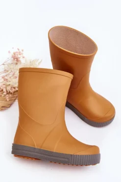 Outlet Dziecięce Kalosze Wave Gokids 979 Pomarańczowe Dzieci Chłopięce|Dziewczęce