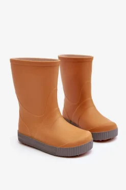 Outlet Dziecięce Kalosze Wave Gokids 979 Pomarańczowe Dzieci Chłopięce|Dziewczęce