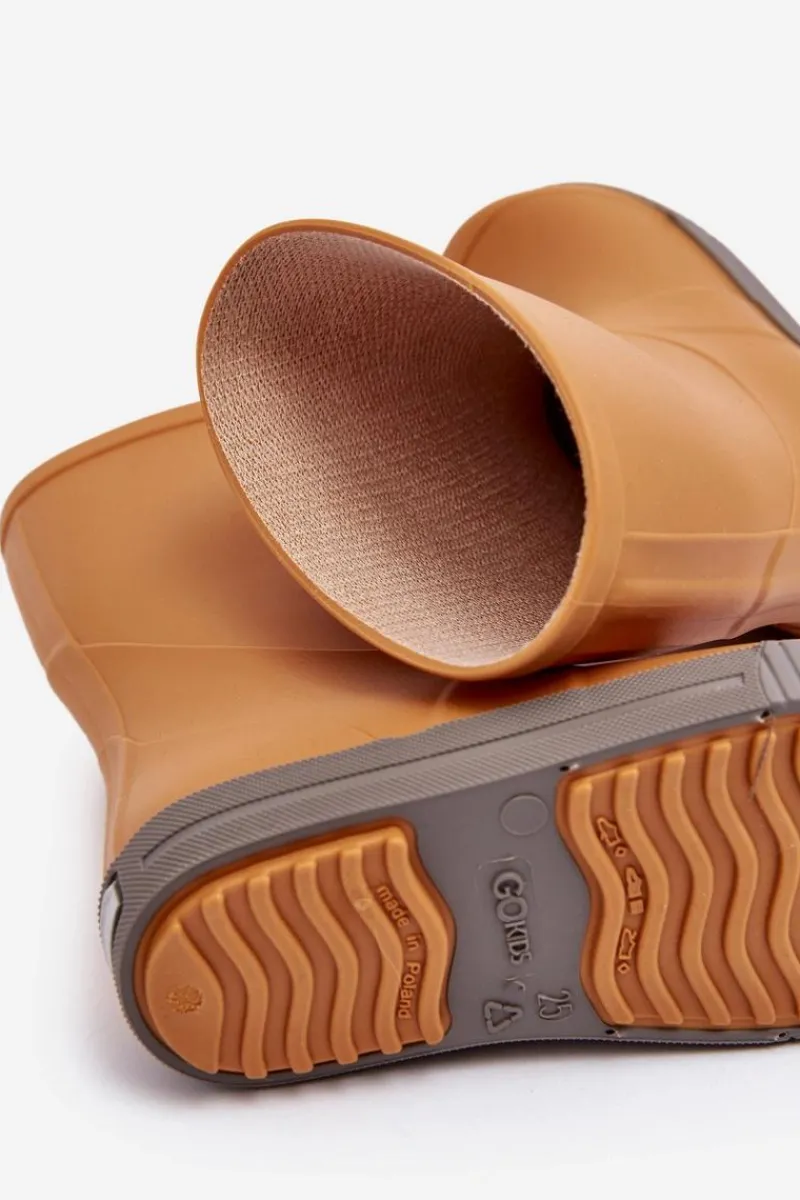 Outlet Dziecięce Kalosze Wave Gokids 979 Pomarańczowe Dzieci Chłopięce|Dziewczęce