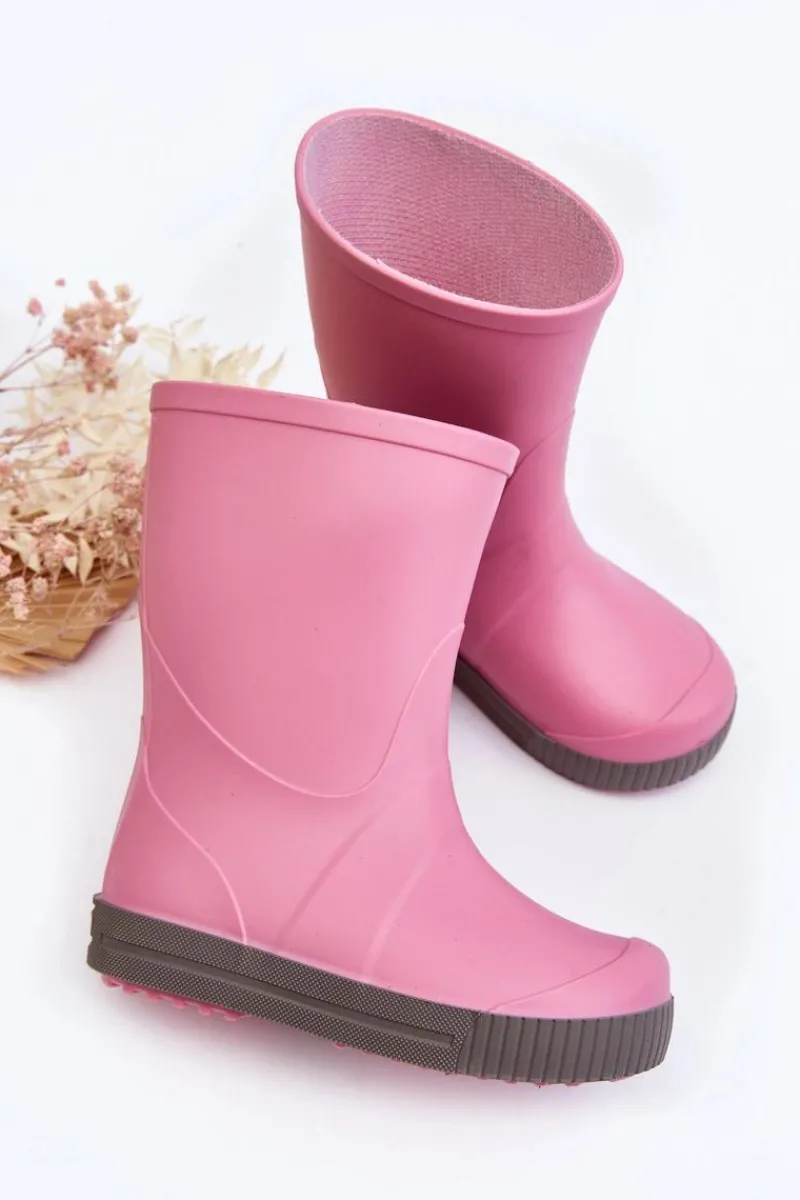 Discount Dziecięce Kalosze Wave Gokids 979 Różowe Dzieci Chłopięce|Dziewczęce