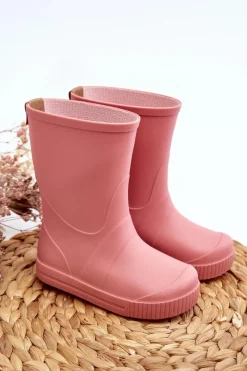 New Dziecięce Kalosze Wave Gokids 979 Różowe Dzieci Chłopięce|Dziewczęce