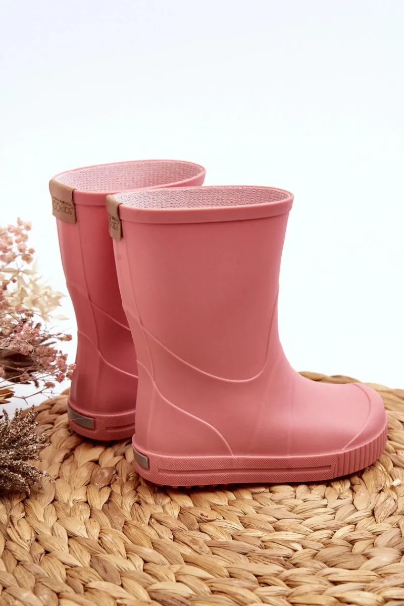 New Dziecięce Kalosze Wave Gokids 979 Różowe Dzieci Chłopięce|Dziewczęce