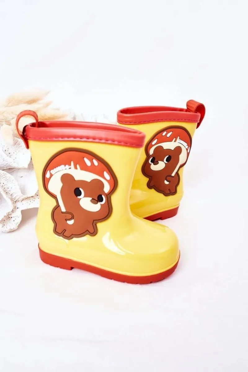 Chłopięce|Dziewczęce>Boto Dziecięce Kalosze Z Misiem Żółte