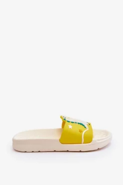 Chłopięce|Dziewczęce>Boto Dziecięce Klapki Dinozaur T-Rex Beżowe Bernis Beżowy