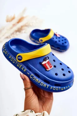 Discount BEFADO Dziecięce Klapki Kroksy Cola 159Y101 Ciemnoniebieskie