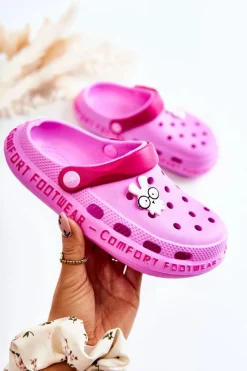 Dziewczęce>BEFADO Dziecięce Klapki Kroksy Królik 159Y106 Różowe