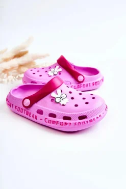 Dziewczęce>BEFADO Dziecięce Klapki Kroksy Królik 159Y106 Różowe