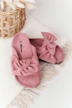 New Dziecięce Klapki Na Korku Pudrowy Róż Little Wendy Dzieci Dziewczęce