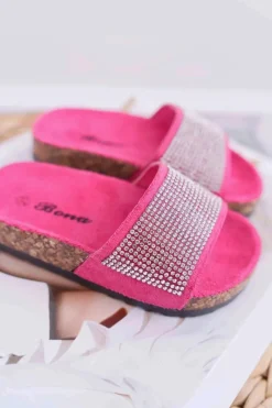 Best Dziecięce Klapki Na Korku Kryształki Fuksja Malena Dzieci Dziewczęce