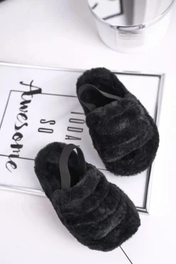 Dziewczęce|Klapki Z Futerkiem><noscript><img width=