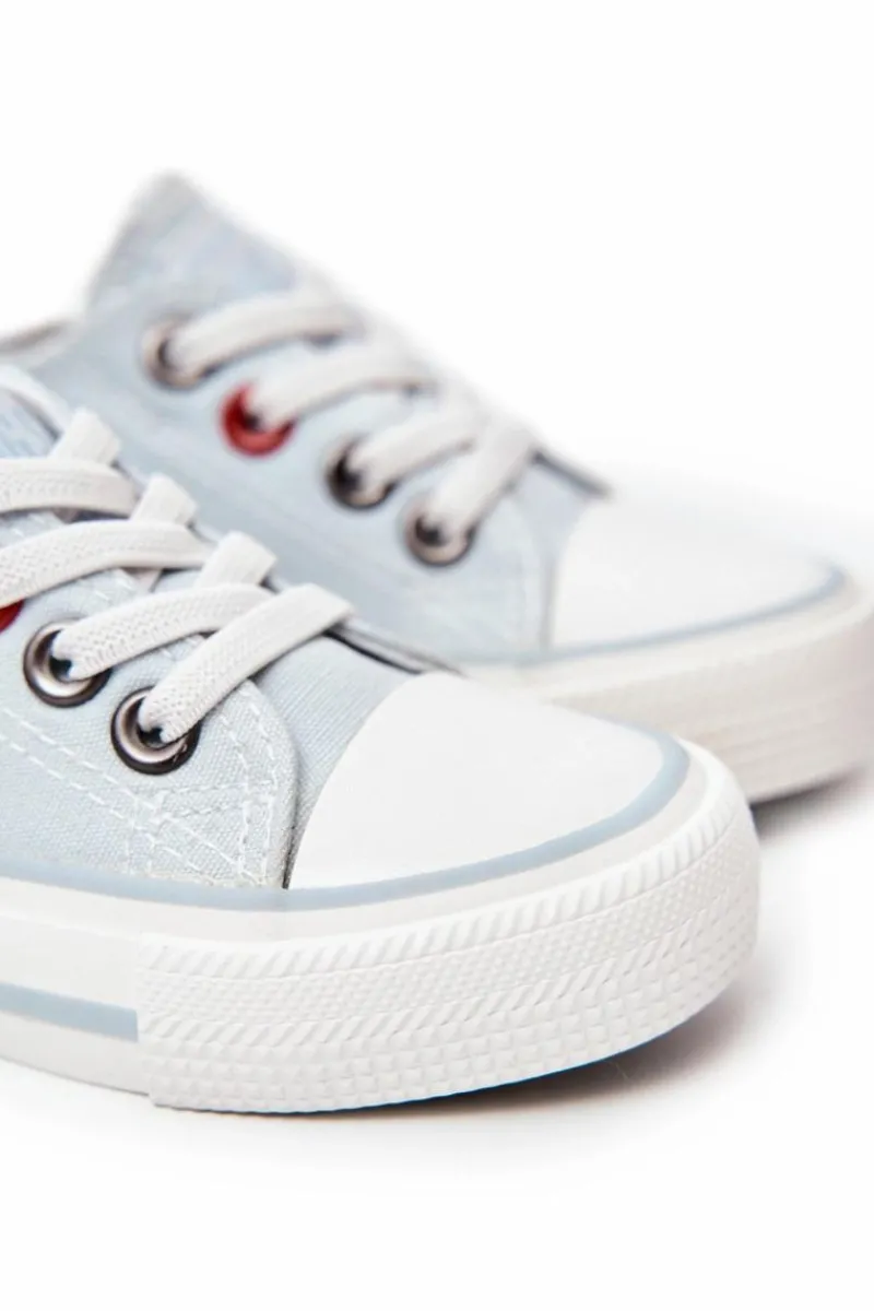 Chłopięce|Dziewczęce>Big Star Shoes Dziecięce Klasyczne Niskie Trampki BIG STAR HH374094 Niebieskie