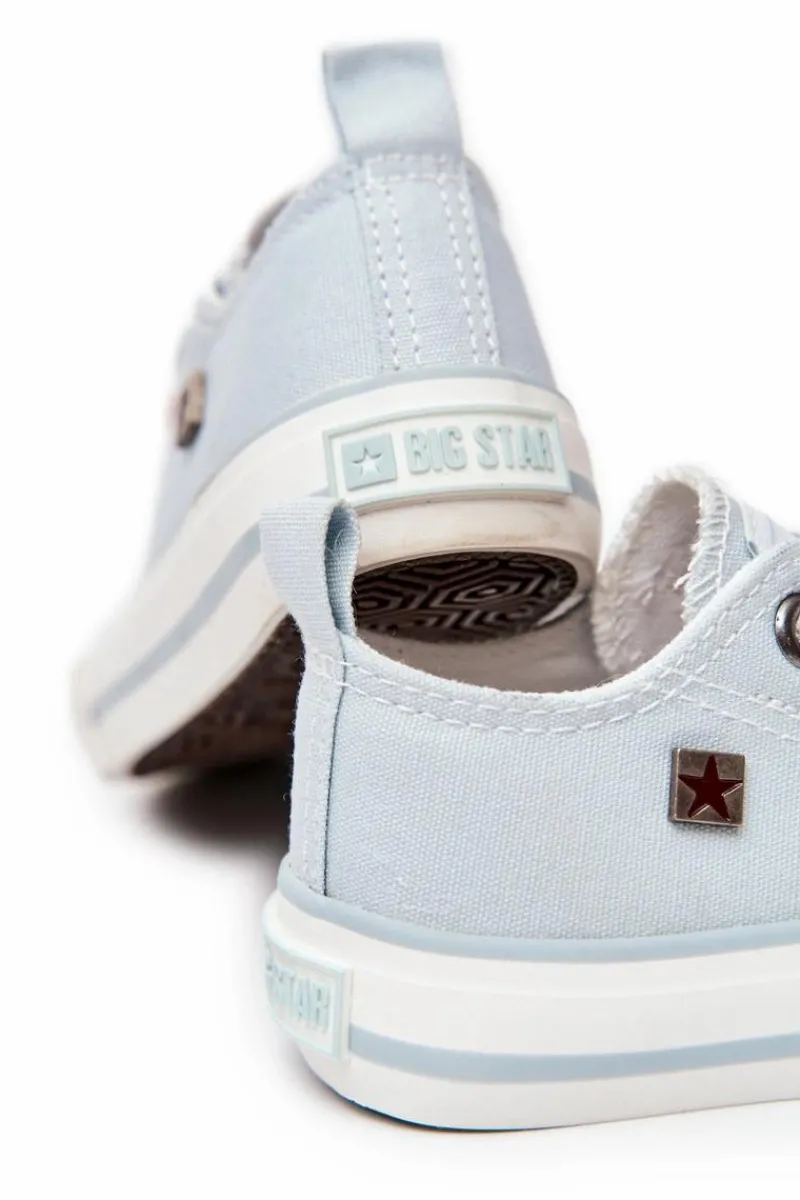 Chłopięce|Dziewczęce>Big Star Shoes Dziecięce Klasyczne Niskie Trampki BIG STAR HH374094 Niebieskie