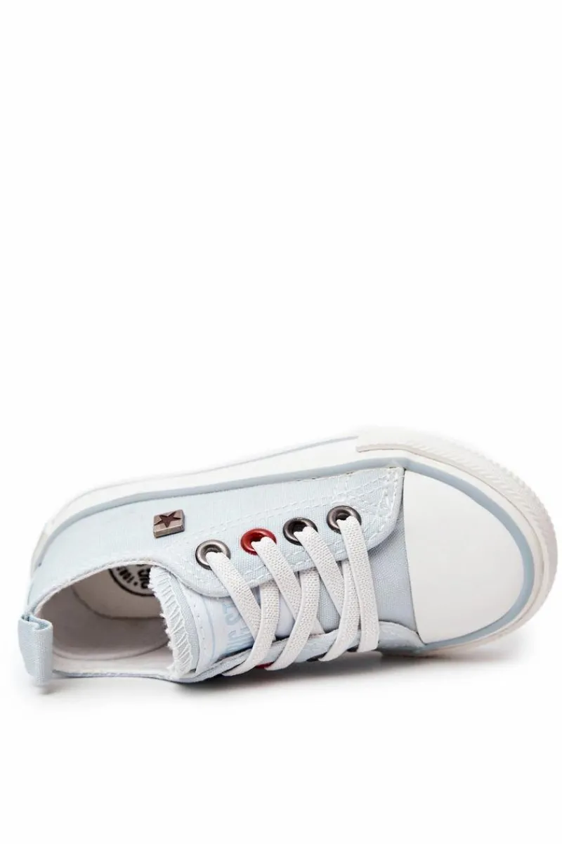 Chłopięce|Dziewczęce>Big Star Shoes Dziecięce Klasyczne Niskie Trampki BIG STAR HH374094 Niebieskie