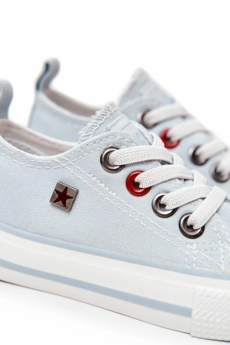 Chłopięce|Dziewczęce>Big Star Shoes Dziecięce Klasyczne Niskie Trampki BIG STAR HH374094 Niebieskie