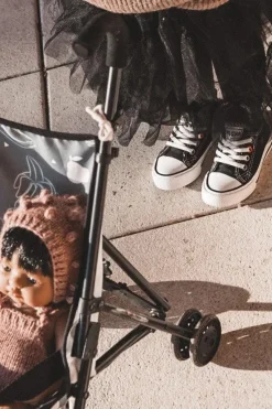 Outlet Big Star Shoes Dziecięce Klasyczne Niskie Trampki BIG STAR HH374194 Czarne Czarny