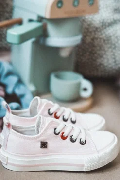 Outlet Big Star Shoes Dziecięce Klasyczne Niskie Trampki BIG STAR HH374093 Różowe