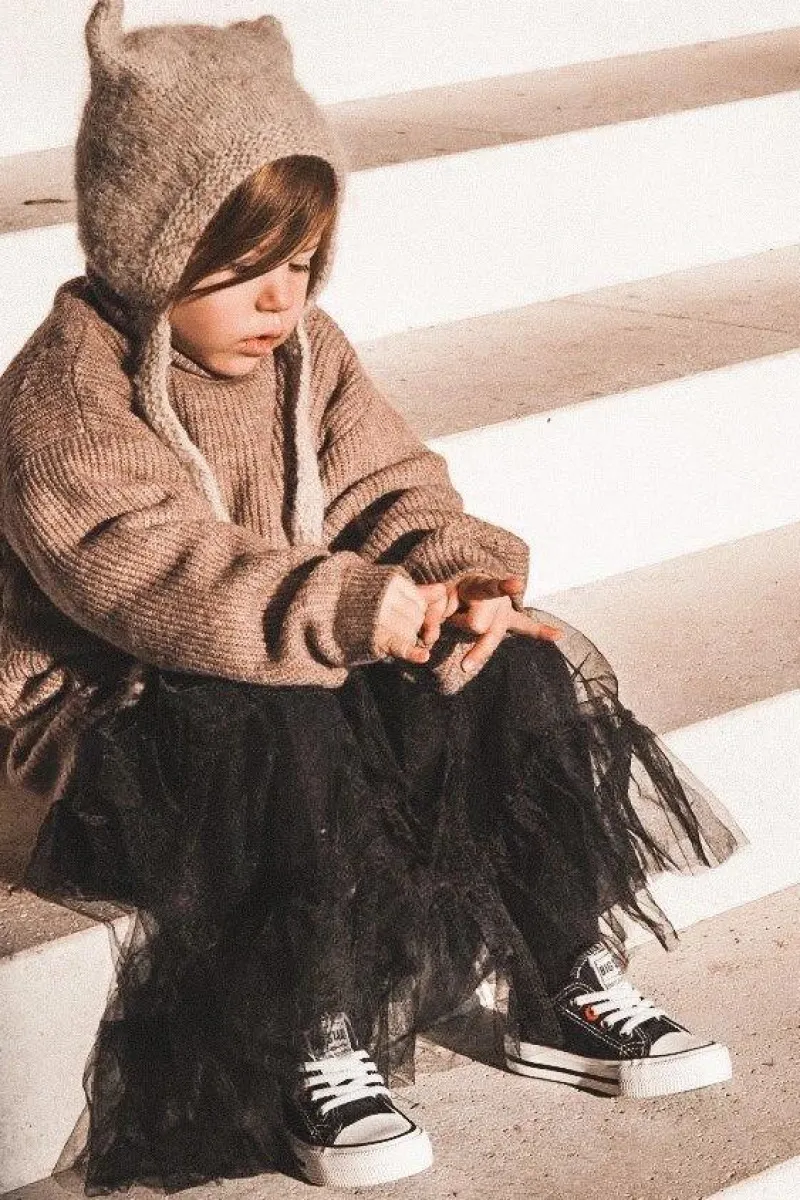 Outlet Big Star Shoes Dziecięce Klasyczne Niskie Trampki BIG STAR HH374090 Czarne