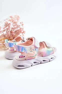 Dziecięce Klasyczne Sandały Na Rzepy Multikolor Darrin Dzieci Dziewczęce