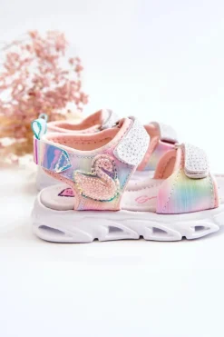 Dziecięce Klasyczne Sandały Na Rzepy Multikolor Darrin Dzieci Dziewczęce