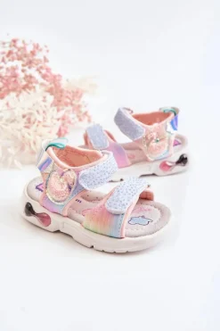 Dziecięce Klasyczne Sandały Na Rzepy Multikolor Darrin Dzieci Dziewczęce