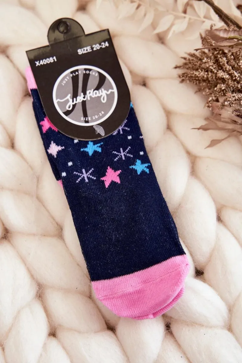 Skarpetki|Skarpetki>Just Play Dziecięce Klasyczne Skarpety Bawełniane Granatowe