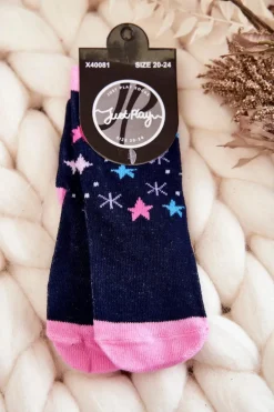 Skarpetki|Skarpetki>Just Play Dziecięce Klasyczne Skarpety Bawełniane Granatowe