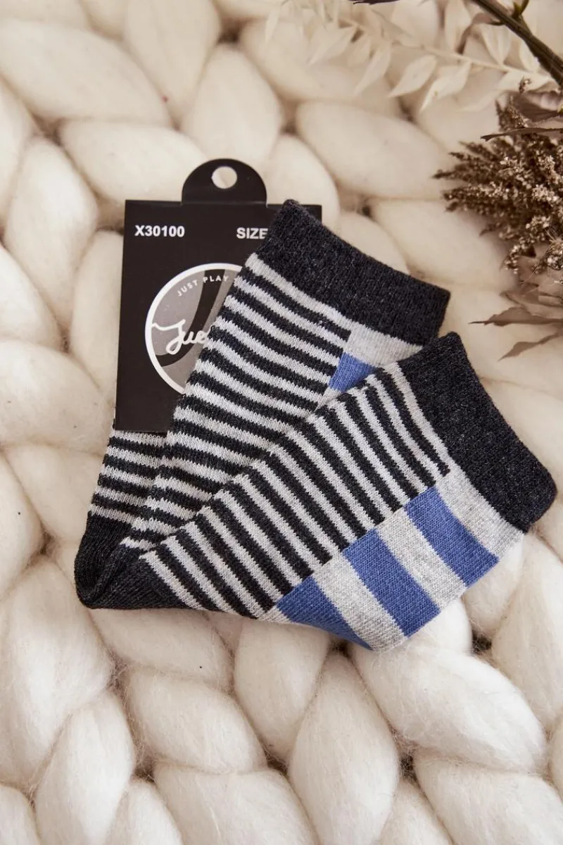Online Just Play Dziecięce Klasyczne Skarpety W Pasy I Paseczki Niebieskie