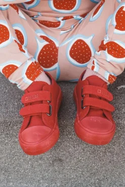 New Dziecięce Klasyczne Trampki BIG STAR JJ374046 Czerwone Dzieci Chłopięce|Dziewczęce