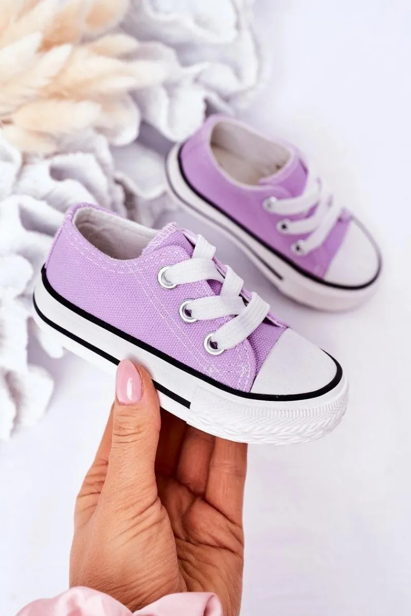 Discount Boto Dziecięce Klasyczne Trampki Fioletowe Filemon