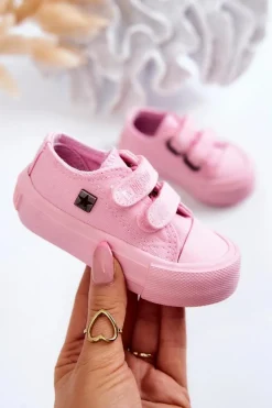 Chłopięce|Dziewczęce>Big Star Shoes Dziecięce Klasyczne Trampki BIG STAR JJ374040 Różowe