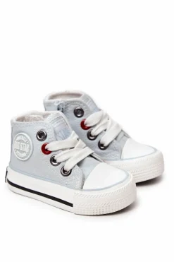 Discount Dziecięce Klasyczne Trampki BIG STAR HH374192 Niebieskie Dzieci Chłopięce|Dziewczęce