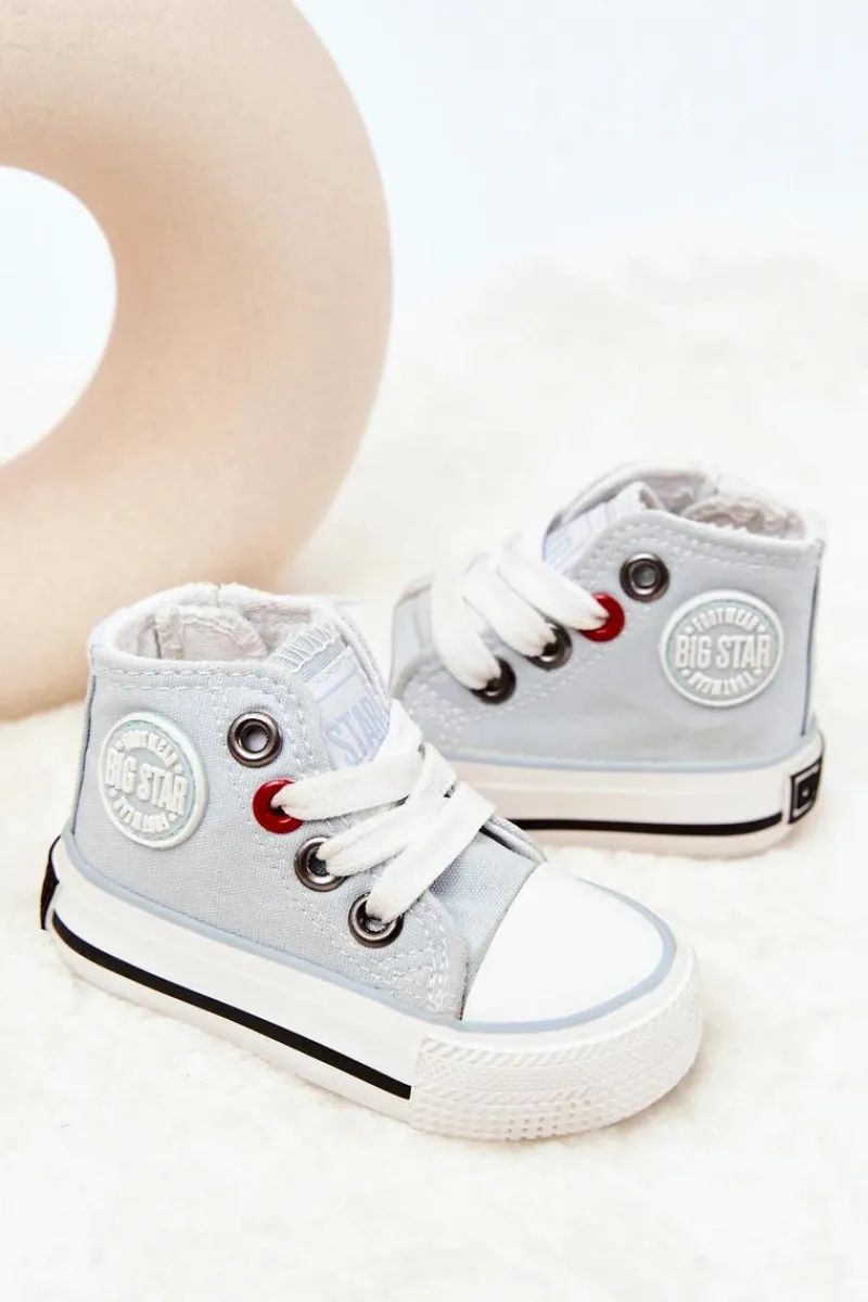 Discount Dziecięce Klasyczne Trampki BIG STAR HH374192 Niebieskie Dzieci Chłopięce|Dziewczęce
